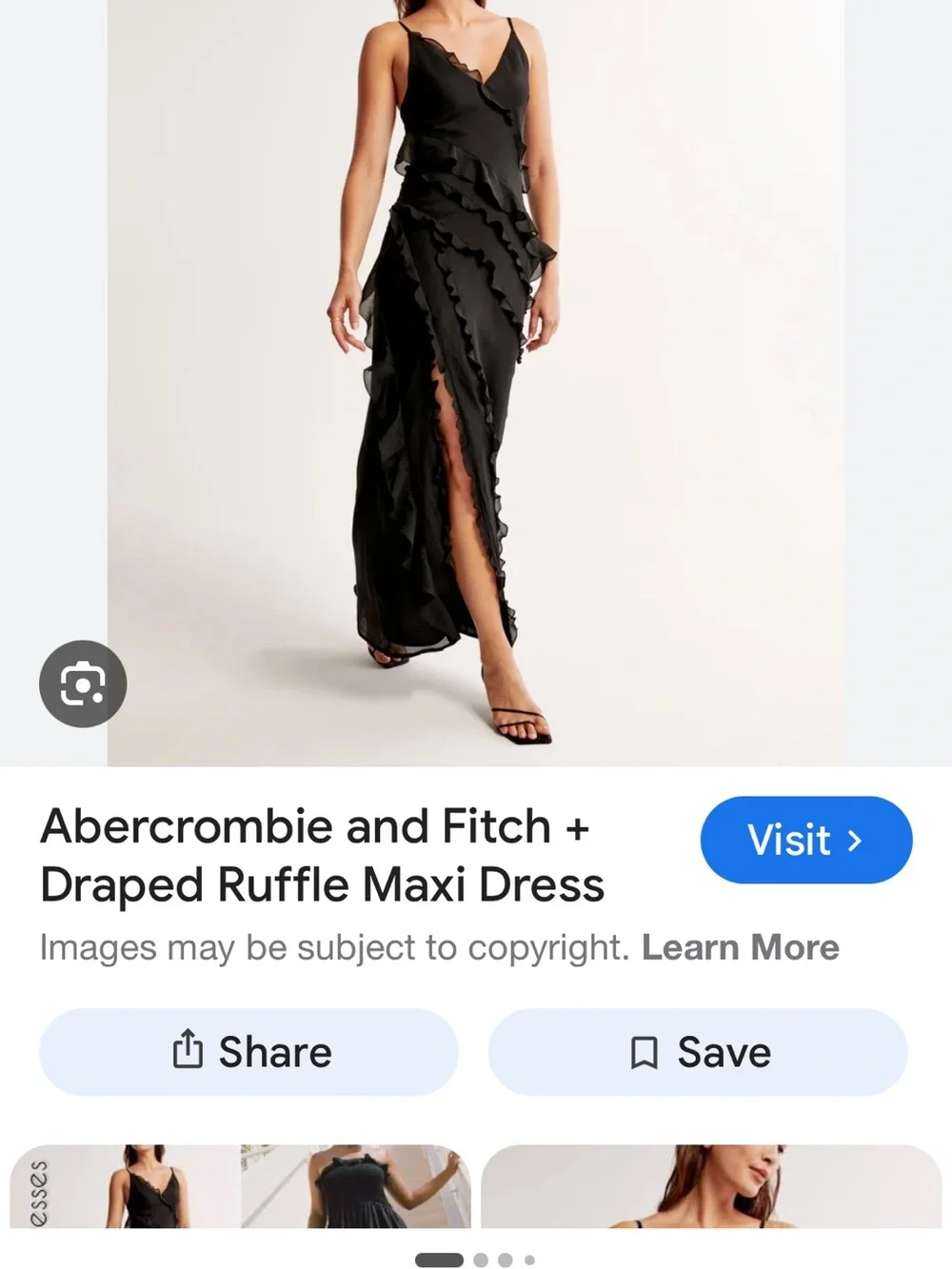 Abercrombie & Fitch Bright Pink Ruffle V-Neck Formal Dress